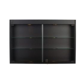 Classic Wall Mounted Display Case - Black Color