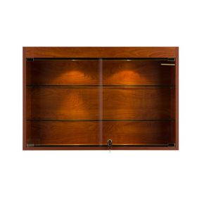Classic Wall Mounted Display Case - Cherry Color