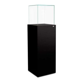 Display Pedestal with Lift Top, Black Laminate - 02