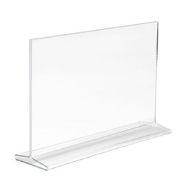 Horizontal Top Load Acrylic Sign Holder, 7"H x 11"W
