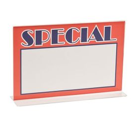 Horizontal Acrylic Sign Holder, Bottom Load, 7"H x 11"W (shown with sign not included)