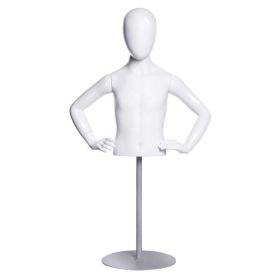 Child Mannequin Torso - Hands on Hips Pose - Front View