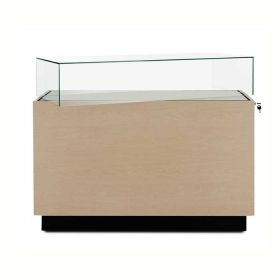 50" x 22" x 39" Museum Display - Shown with Glass Top Opened