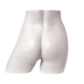 Female Mannequin Butt Form Display - Matte White - Rear View