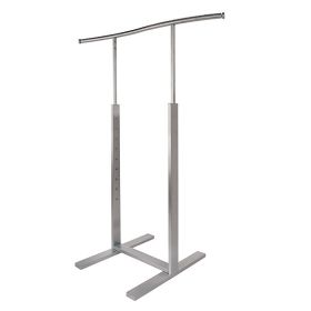 Retail Clothing Rack with Wave Rail