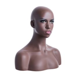 Female African American Mannequin Head - Quarter View