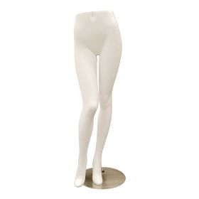 Clear-Invisible Female Half-leg Mannequin Torso with Shoulder Caps