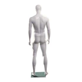 Muscular Male Mannequin - Abstract, Egg head - Rear View