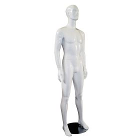 Male Mannequin With Features - Looking Straight Ahead Pose - Side View
