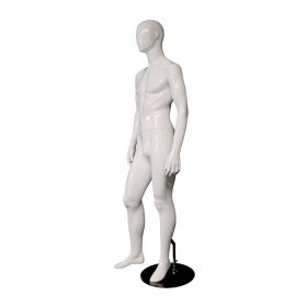 Male Mannequin with Ears - Right Leg Forward Pose - Side View