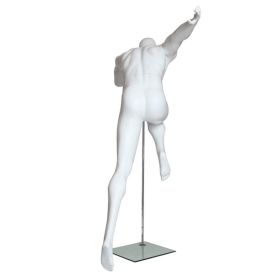 Male Sports Mannequin - Sprinting Pose - Rear View