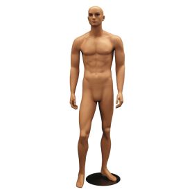 Realistic Male Mannequin, Fleshtone, Front