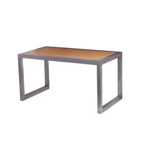 Small Retail Display Table with Maple Laminate Finish