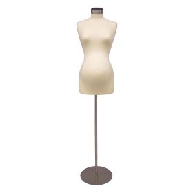 Pregnant Mannequin Form with Brushed Steel Base - 02