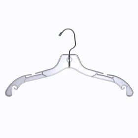 17" Clear Plastic Shirt Hanger