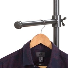 16" Grey Pipeline Add-On Hang Rail - Shown With Clothing