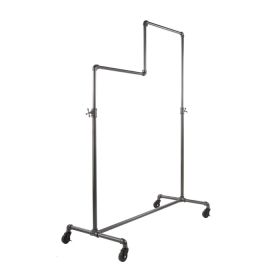 Garment Rack With Two Levels - Grey Finish