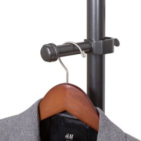 3" Grey Pipeline Add-On Hang Rail - Shown Installed With Clothing