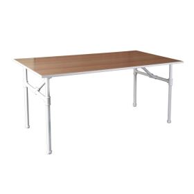 Large Retail Display Table - Matte White Pipeline 