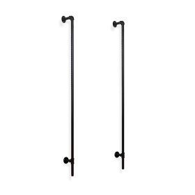 3.5" Extended Black Pipeline Wall Uprights / Outriggers