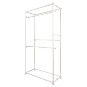 Pipeline Wall Display Unit with Hangrails - White