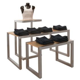 Retail Nesting Tables - Shown in use