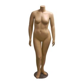 Plus Size Headless Female Mannequin - Fleshtone - Front View