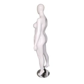Plus Size Female Mannequin - Right Leg Extended Pose - Side View