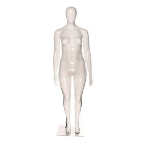 Plus Size Mannequin With Head - Standing Straight Pose