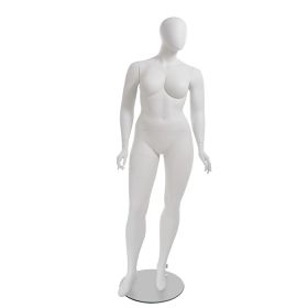 Plus Size Female Mannequin, Egghead Style - PSMH19W - 1