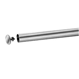 1, 1/16" Round Tube Hang Rail with end caps