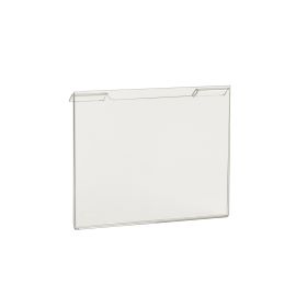 Acrylic Sign Holder for Slatwall and Gridwall, 5 1/2"H x 7"W (Horizontal/ Landscape configuration)


