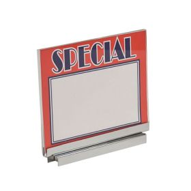 Acrylic Sign Holder with Magnetic Base, 5 1/2"H x 7"W  (Shown with sign)