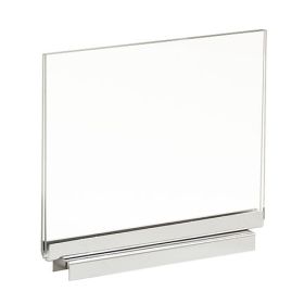 Acrylic Sign Holder with Magnetic Base, 5 1/2"H x 7"W 
