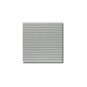 Slatwall Panel 4ft x 4ft - Gray - Straight Edge - Full View