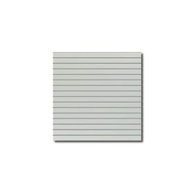 Slatwall Panel 4ft x 4ft - Light Gray - 1 Half Groove Edge - Full View