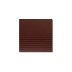 Slatwall Panel 4ft x 4ft - Mahogany Laminate - 2 Half Groove Edges - Full View