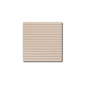 Slatwall Panel 4ft x 4ft -  Maple Woodgrain - 1 Half Groove Edge - Full View