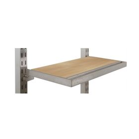 Maple Shelf with Hangrail for Slotted Display System