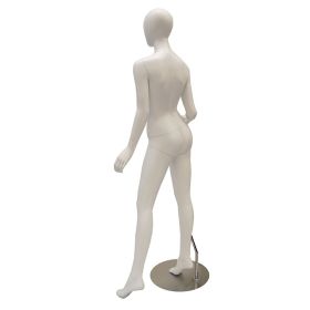 Female Mannequin - Left Arm Bent and Leg Extended - Matte, Rear View