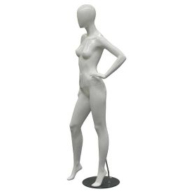 Female Mannequin - Left Arm on Hip Pose - Side View