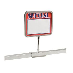 Threaded Sign Holder Clamp For Square Tubing - In Use