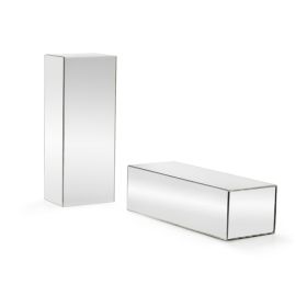 Mirrored Display Risers, 10" x 4” x 3"