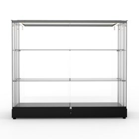Frameless Glass Display Case - 4ft (Front view)