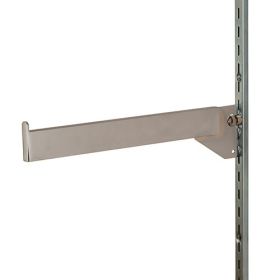 12 Inch Straight Arm Faceout for Slotted Standard - Chrome Finish