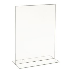 Vertical Bottom Load Acrylic Sign Holder, 11"H x 8 1/2"W