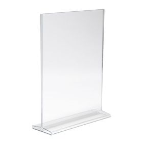 Vertical Top Load Acrylic Sign Holder, 11"H x 8 1/2"W