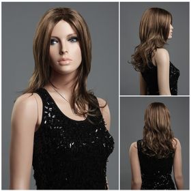 Brown Mid Length Synthetic Wig