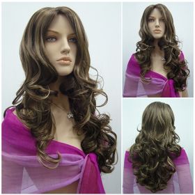 Wavy Brown Wig - Synthetic