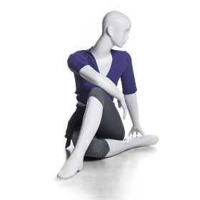 Yoga Mannequin - Sitting Pose - Shown With Clothing